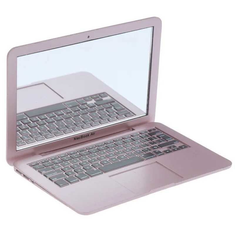 Hot Sale 1pc Creative laptop shape Mini Pocket Laptop Portable Folding Mirror Compact Makeup Cosmetic Pocket Mirror BeautyXJ241213