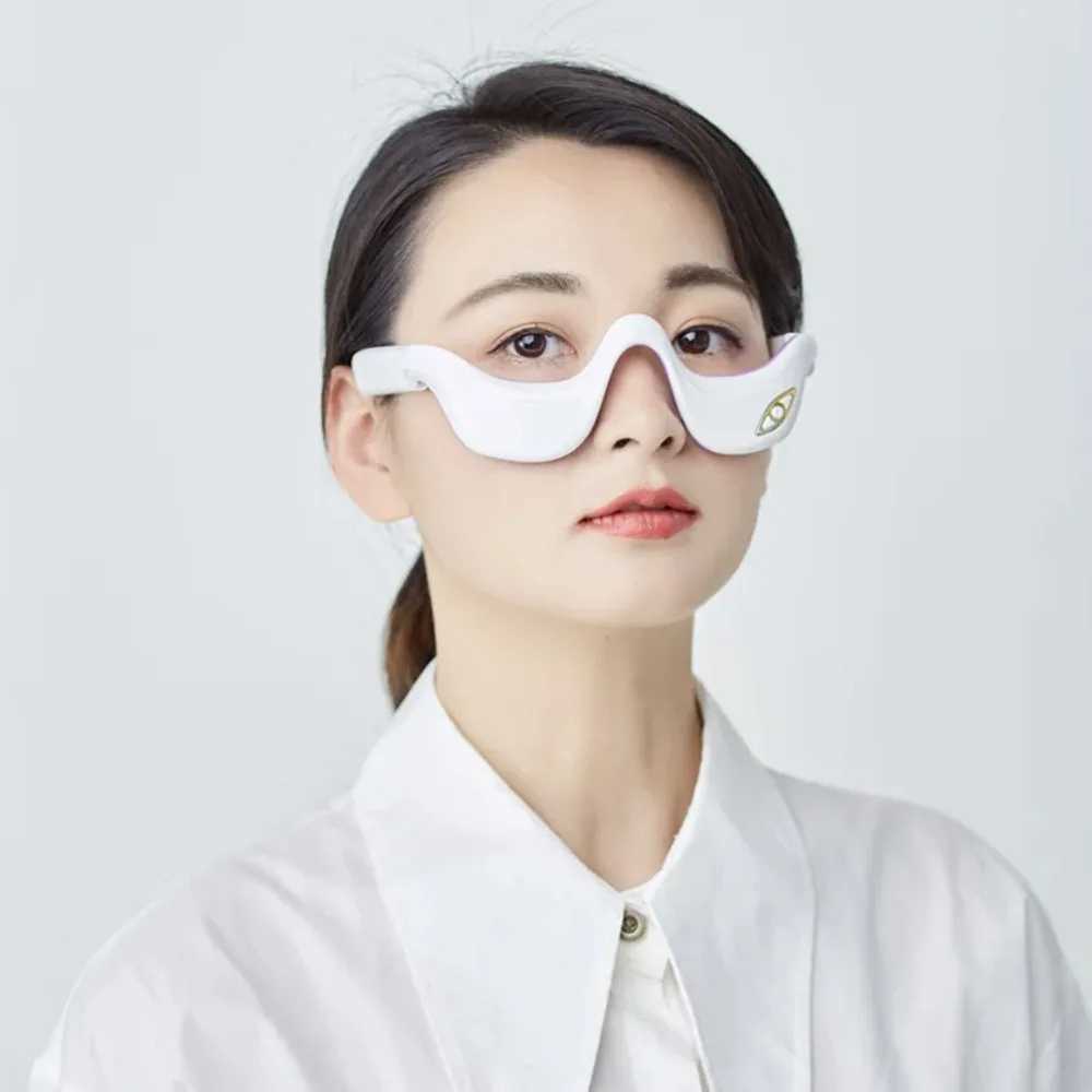 EMS Micro Current Eye Vibration Massager Eyewear Heating Therapy Eye Beauty Device Relieves Eye Fatigue Fades Anti Dark Circle W241213