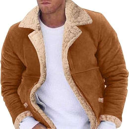 Large Size Leather Fashion Brand Winter New Style Fashionable Men's Fur Integrated With Plush Thick Jacket For Men