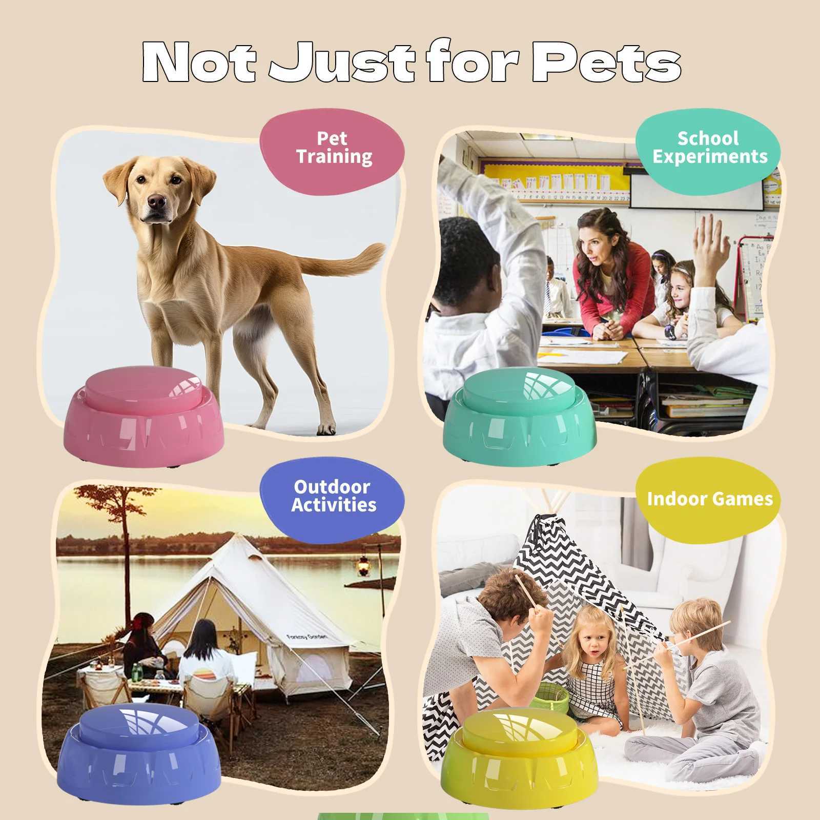 6 packs of recording dog training buttons pet communication toys dog talking buttons dog interactive toys X241213