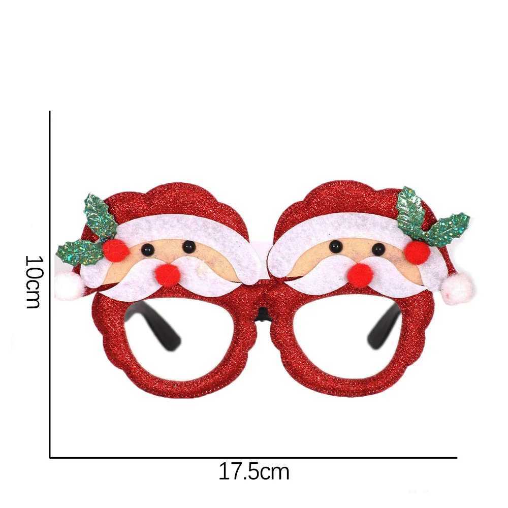 Sunglasses Christmas Glasses Santa Claus Xmas Tree Snowman Plastic Kid Gift Party Supplies Photo Props Decoration H241213