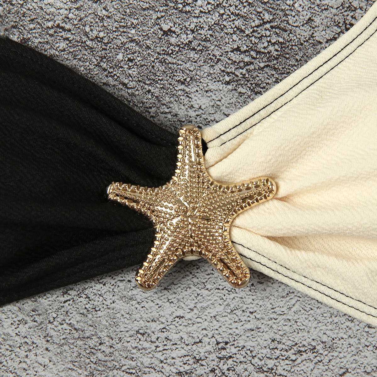 2024 Bikinis Push Up Women Swimsuits Sexy One Shoulder Swimwear Brazilian Bikini Set Thong Biquini Fa Starfish BeachwearXJ241212