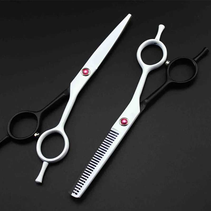 New Arrival professional Japan 440c 5.5 Two-tailed hair cutting scissors haircut thinning barber haircutting scissors Hairdresser scissors Z241213