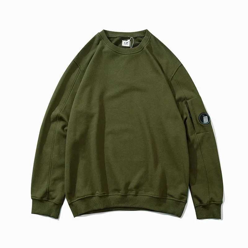 23FW functional lens sports shirt mens simple casual pull-out round neck solid color top W241213
