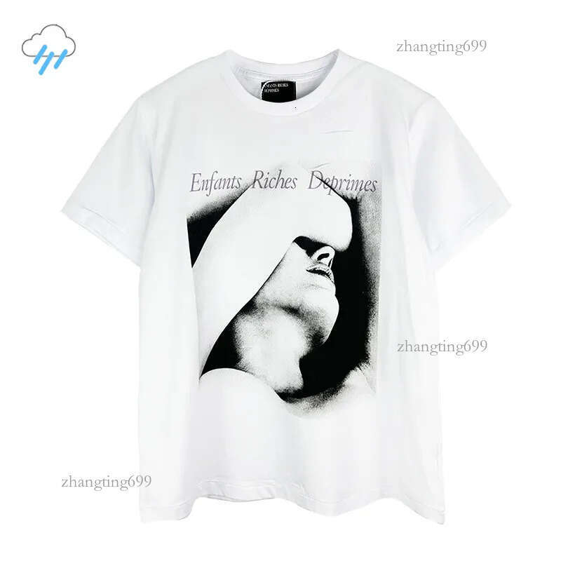 Heavy Fabric Pattern Print T-Shirt Men Women White T Shirts