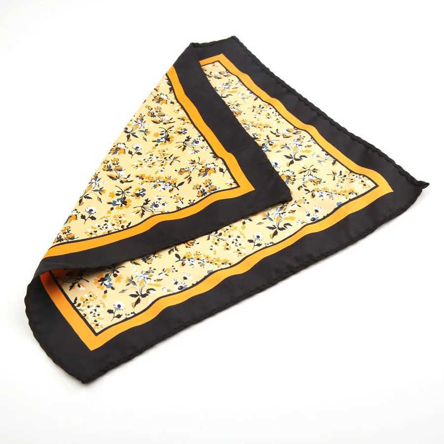Mens set pocket cabinet towel handle printed small square Hanji retro formal dress pocket square accessories W241213