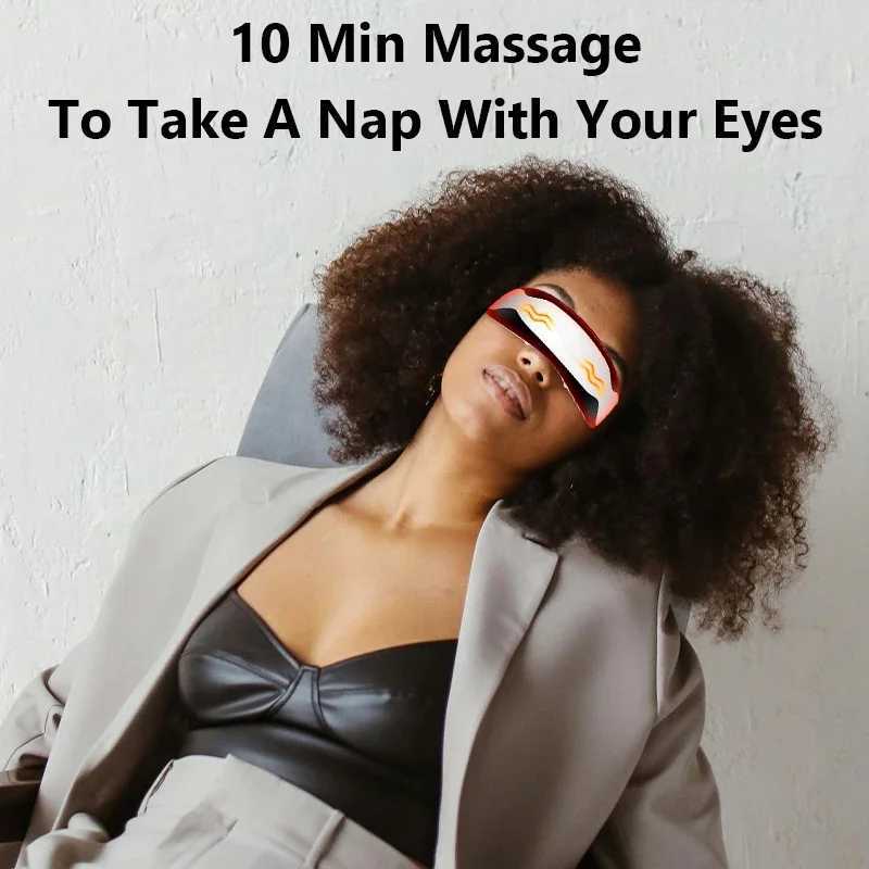 Eye Massage Device Eye Protection Device Eye Mask Intelligent Massager Relieves Fatigue Dark Cycle Thermal Compression Device W241213