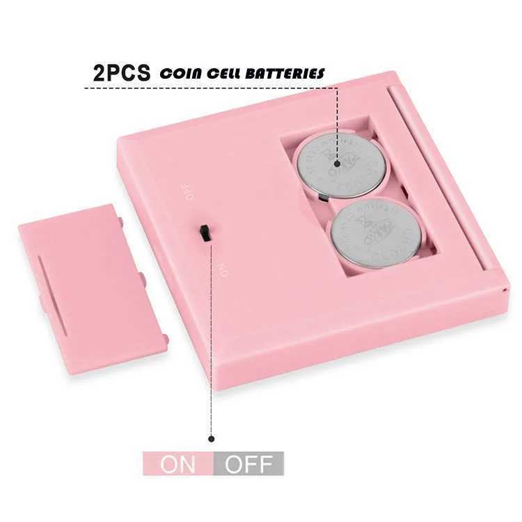 LED Makeup Mirror Folding Mini Mirror Portable Mini Luminous Mirror Portable Folding Fill Mirror with Light Cosmetics WholesaleXJ241213