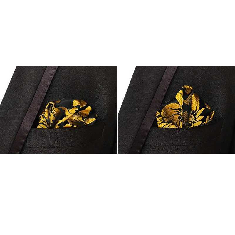 43 Colors Mens Handkerchief Plaid Floral Stripes Hankies Hanky Business Pocket Square Chest Towel 25*25CM W241213