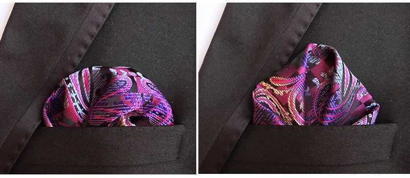 be prone to. H Luxury 25 * 25CM Retro Floral Paisley Hanky Pocket Square Mens Handle Used for Wedding Party Chest Towel Accessories W241213