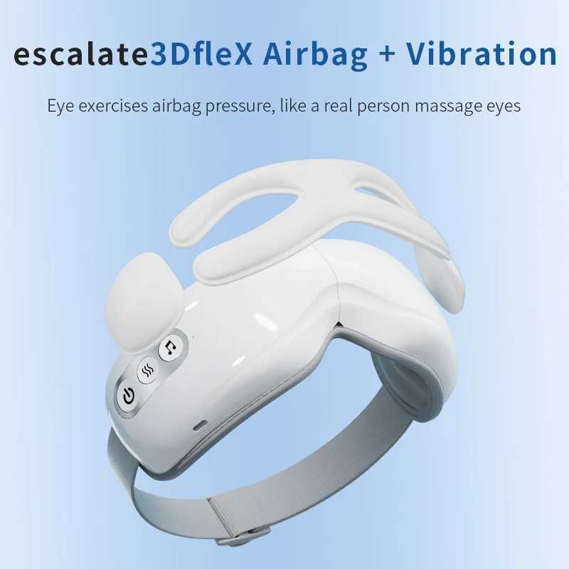 Easevibe Eye Massager 3Dflex Airbag Vibration Bluetooth Music Eye Care Instrument Hot Compression Eye Massager Glasses Fatigue Bag W241213