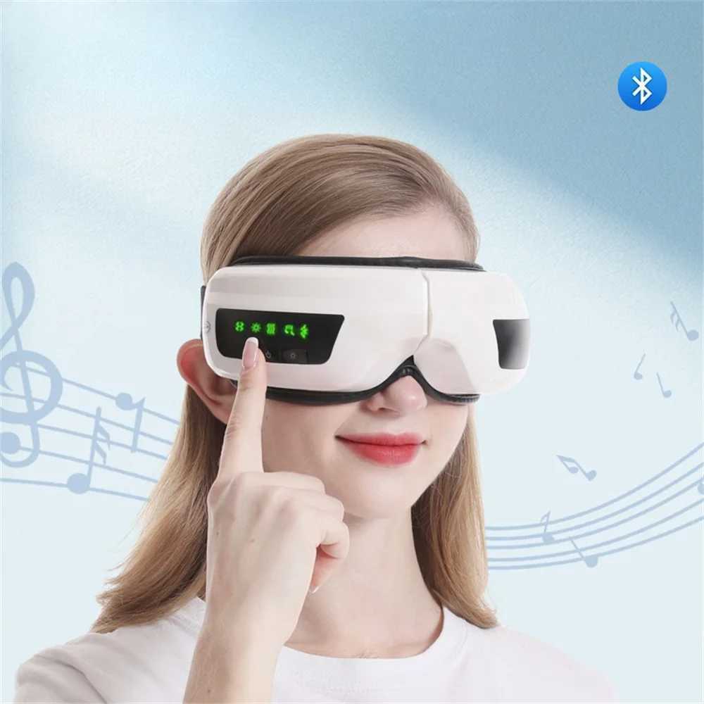Eye massager air pressure massage skin friendly breathable vibration thermal compression eye protector Bluetooth music goggles W241213