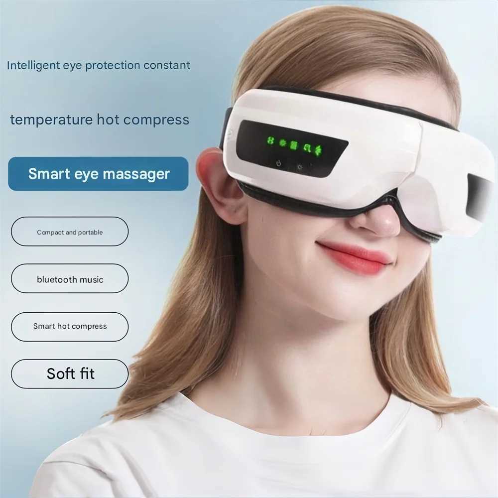 Eye massager air pressure massage skin friendly breathable vibration thermal compression eye protector Bluetooth music goggles W241213