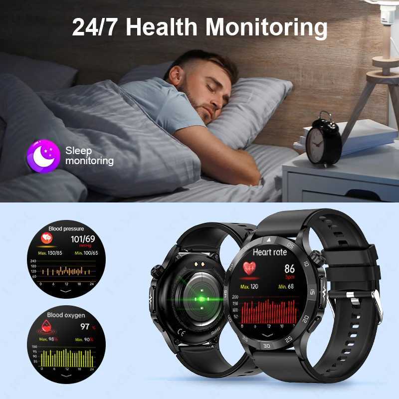 LIGE New ECG+PPG Medical Smart Watch Men 466*466 AMOLED Screen Watches SOS BT Call Waterproof Smartwatch Women For T241213