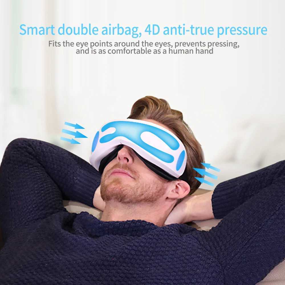Electric eye massager 6D intelligent airbag vibration Bluetooth hot compression massage relaxation fatigue relief eye care instrument W241213