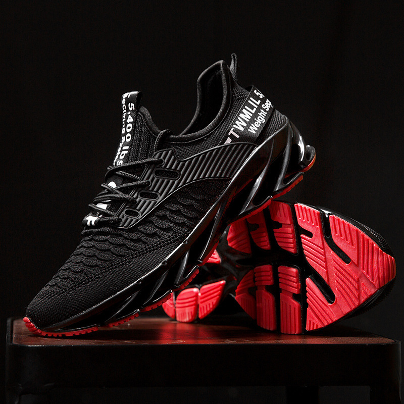 Men's shoes blade shoes new large size autumn flying mesh surface student sports leisure running shoes size 39-46