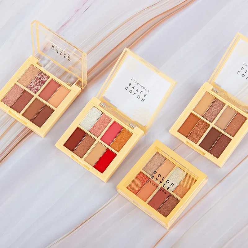 8-color eye shadow palette matte natural luster lasting stain free eye shadow glitter waterproof matte nude cosmetics W241213