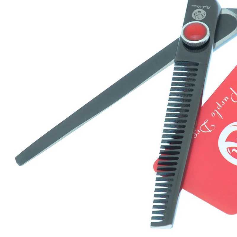 New Arrival Purple Dragon 6 inch Sharp Blade Hair Cutting Thinning Scissors Barber Styling Shears Professional Salon Haircut Supplies A0116B Z241213