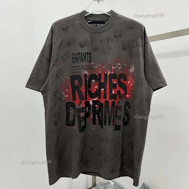Real Pictures 2024ss T Shirt Men Women Top Quality Oversize Casual Print T-Shirt Tee Top