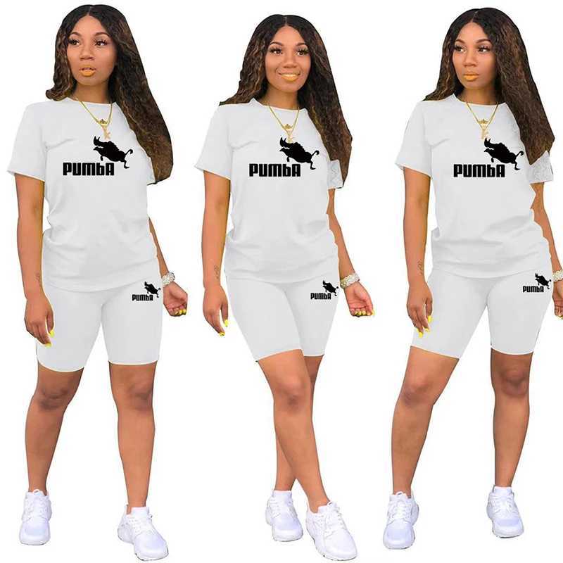 Women's Two Piece Pants Summer Short Slve O-Neck T Tops+Pencil Short Sets Tracksuits Outfit Graphic T Shirts Jogging Suits Women Two Piece Set Y2