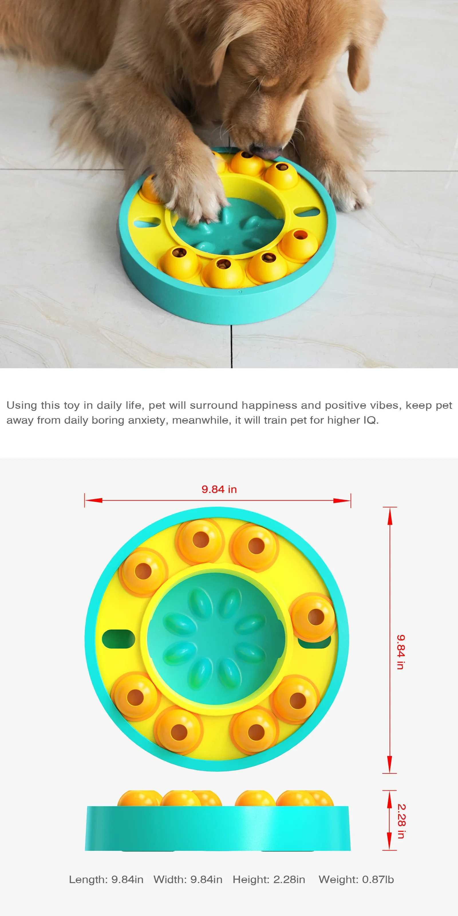 Dog puzzle toy dog food puzzle feeder toy used for intelligence training and psychological stimulation dog therapy puzzle X241213