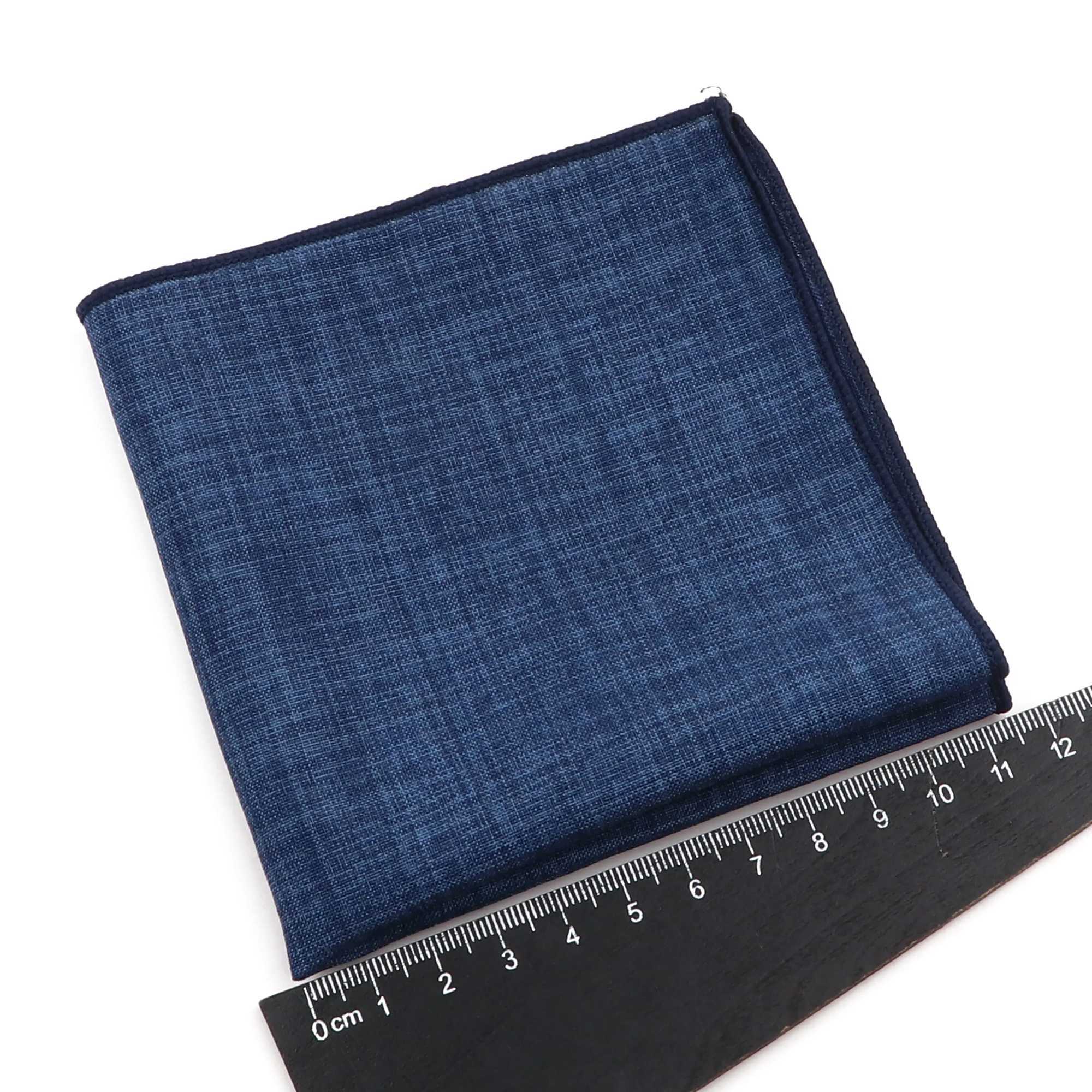 Solid color cotton Hanji soft touch handle suitable for mens candy solid color pocket square mens set chest towel accessory W241213