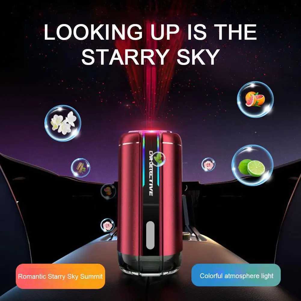 Car Air Reer Aroma With LED Amibent Light Car Home Diffuser Fragrance Starry Light And Perfume Sky Aroma J9Y5XJ241213