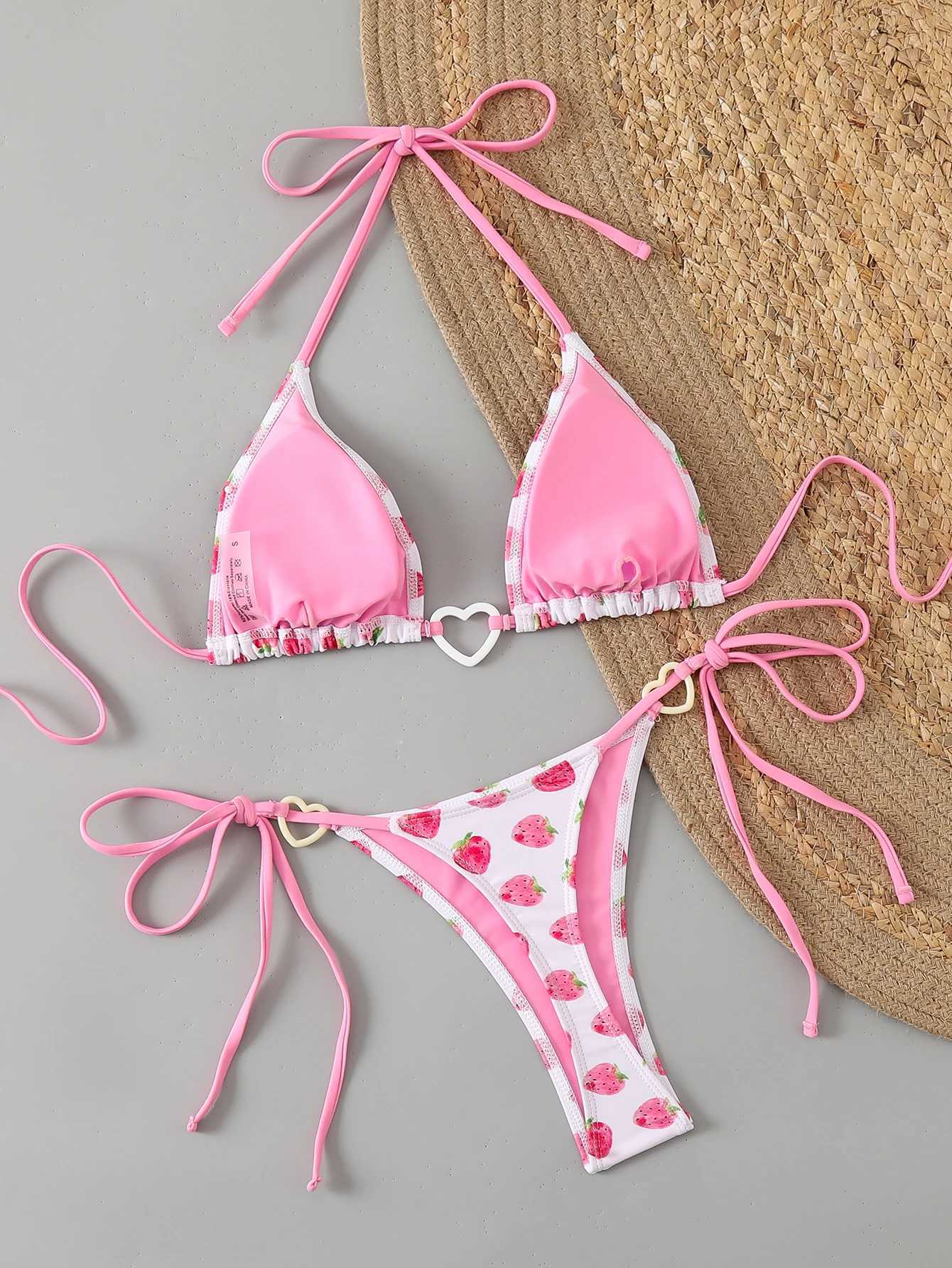 BIKINX bikini push up Micro bikinis woman ladies strawberry swimwear 2 piece Thong swimsuit bathing suits luxury beachwearXJ241212