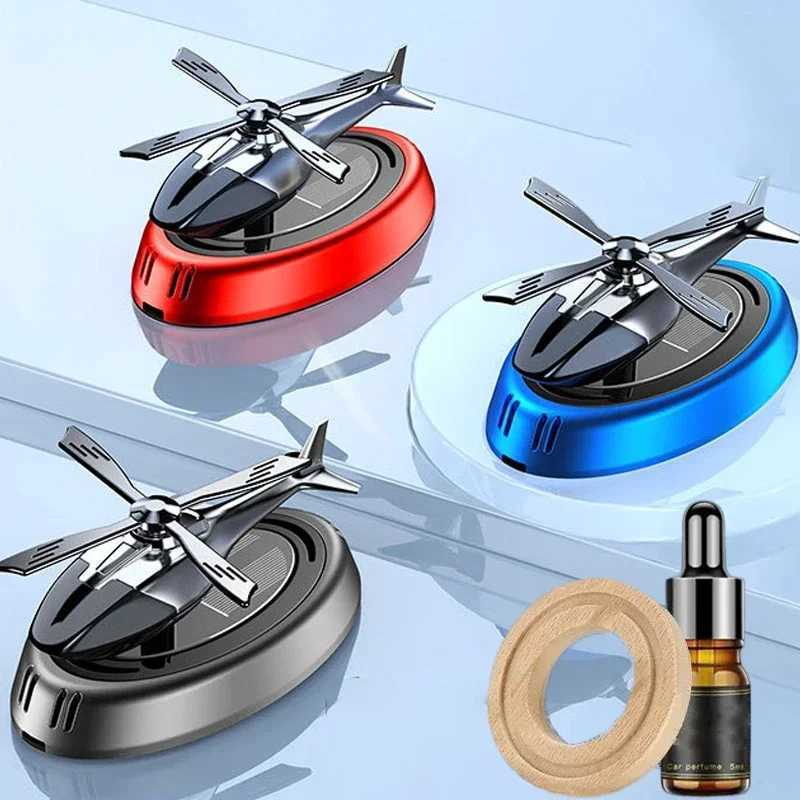 Solar Heliter Car Air ener Interior Accessories Decoration Propeller Rotating Flavoring Diffuser Interior AccessoriesXJ241213
