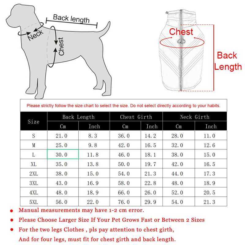 Winter Warm Dog Jacket for Small Large Dogs Reflective Windproof Waterproof Vest Coat Golden Labrador French Bldog Clothes Y241212