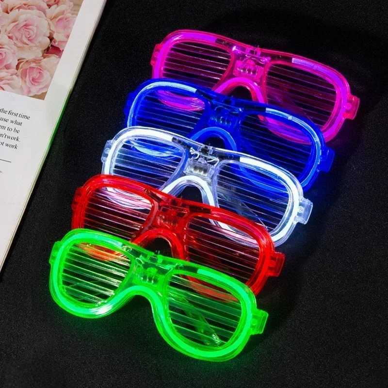 Sunglasses Light Up LED Glasses Bulk 5 Colors Glow Glasses Glow in The Dark Party Supplies Neon Party Favors for Kids Adults H241213