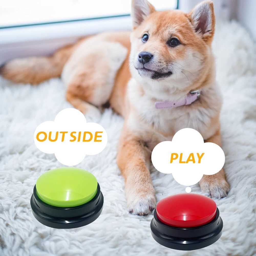 Funny Dog Voice Recording Button Pet Toys Recordable Training Talking Buzzer Pet Starters for Communication Dog Speaking Buttons X241213