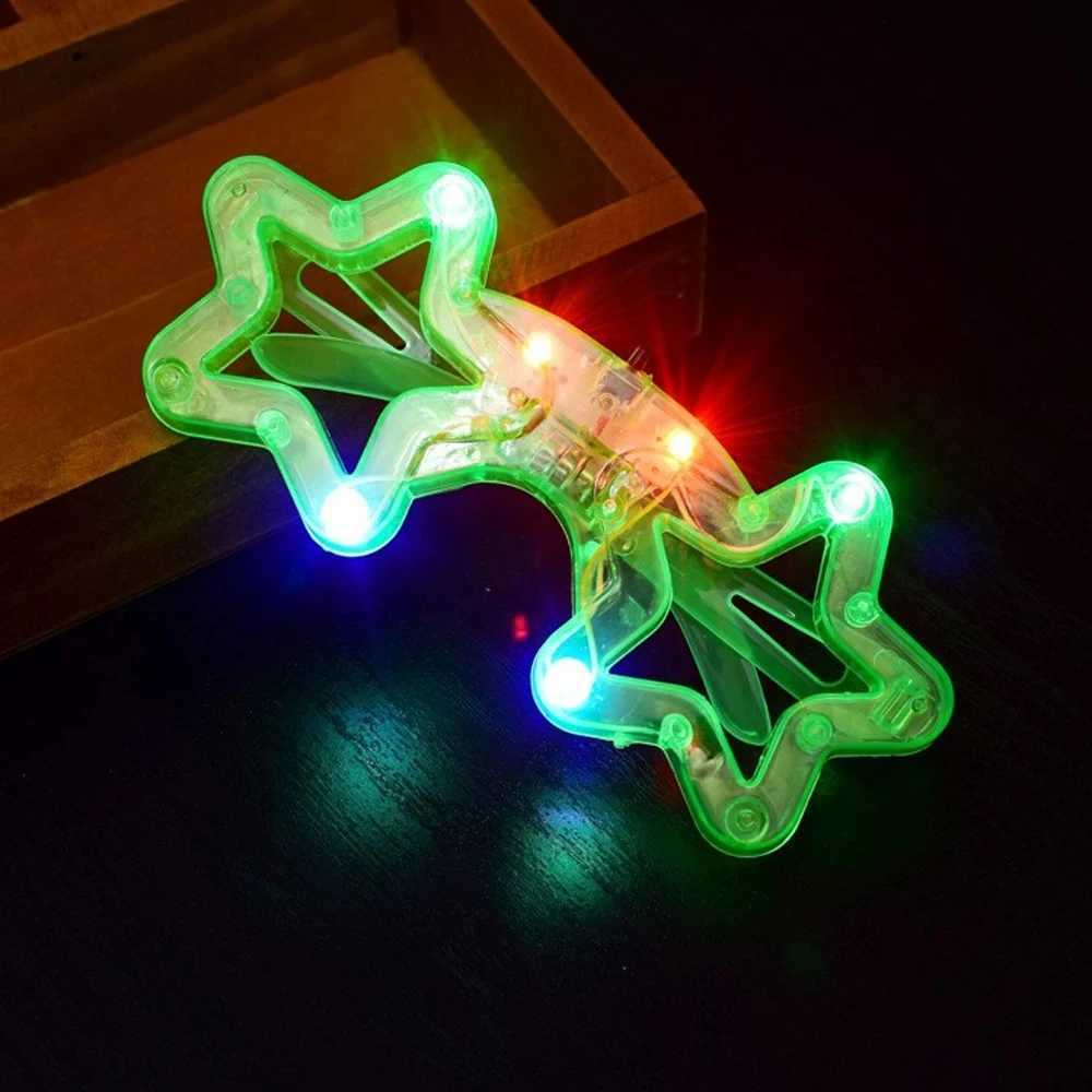 Sunglasses 10/20/30/40/50 Pcs LED Light Up Glasses Glow In The Dark Glasses Neon Party Supplies for Kids Adults Birthday Party Decoration H241213