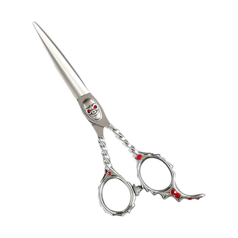 New Arrival High quality 3D style cutting of hair cutting samples Japanese steel 6-inch straight cutting hair cutting tool Z241213