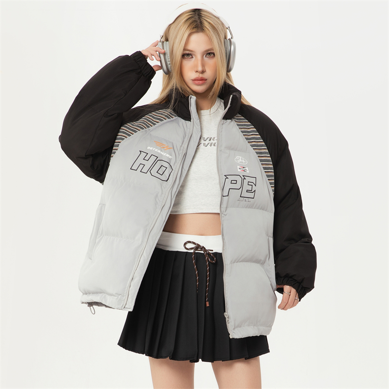 Women's Winter Padded Down Jacket 2024 Patchwork Fashion Woman Winter Padding Coats Clothes for Women Korean Style Women's Clothing