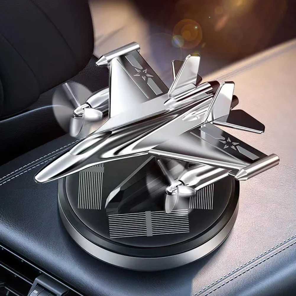 Solar Car Air ener Aircraft Rotating Aroma Perfume Car Long-lasting Fragrance Car Accessories Interior DecorationXJ241213