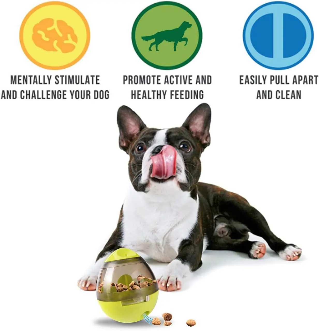 Dog food ball adjustable dog food dispensing toy interactive food puzzle ball pet slow feeding ball X241213