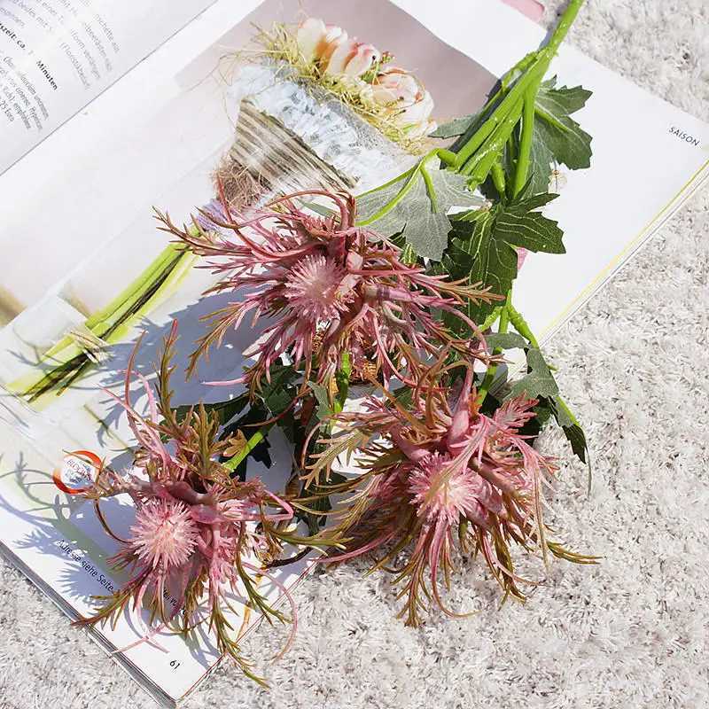 Real looking berry fruit branch Artificial Flowers for Wedding decoration plastic fake flower fleur artificielle Xmas fall decorXJ241212