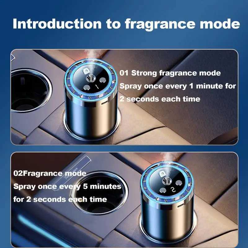 Oil Diffuser For Car Romantic Air Fragrance Diffuser With Starry Sky Projector Dashboard Decoration Accessories Long LastingXJ241213