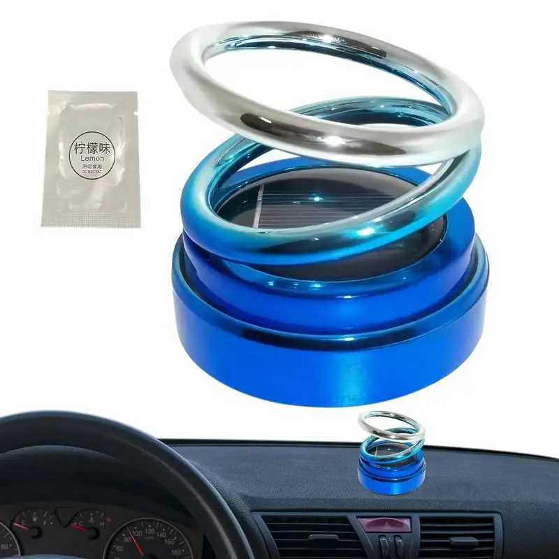 Car Rotating Perfume Ornaments Aroma Car Air eners Solar Powered Aroma Diffuser Car Decorations AccessoriesXJ241213