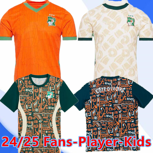 Republic of Cote d Ivoire ADINGRA soccer jerseys 2024 2025 2026 BOGA AGBADOU FOFANA KONATE KRASSO NDICKA KESSIE GUESSAND Ivory Coast 24 25 26 national football shirts