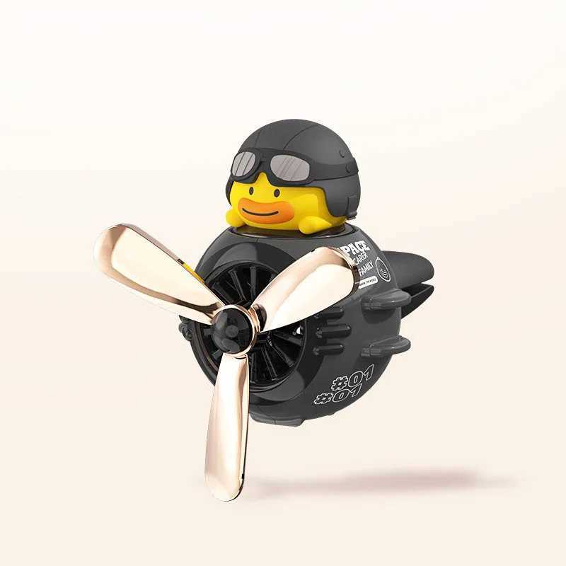 Cute Car Air ener Air Vent Clip Cartoon Duck Pilot Aroma Diffuser Rotating Solid Auto Perfume OrnamentsXJ241213