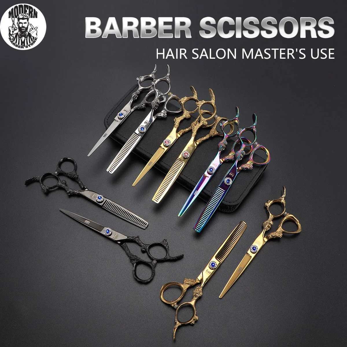 New Arrival Profusional Hair Clipper 6.0-inch Hair Cutting+Slim Style/Color Dragon Handle Barber Clipper High Quality Salon Z241213