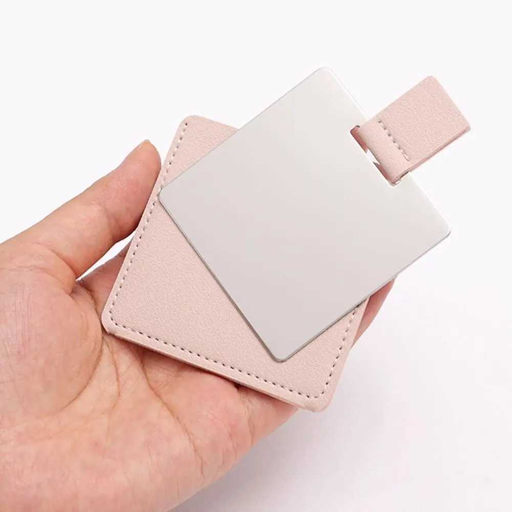 High Quality Folding Unbreakable Makeup Mirrors Solid Color Cosmetic Tools Small Mirror Handheld Vanity Mirror Cosmetic ToolsXJ241213