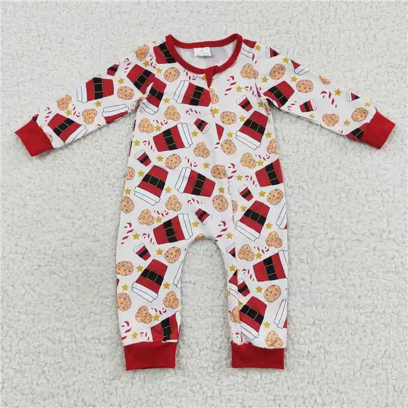 New Christmas Match Baby Boys and Girls Red Checkered Button Long Sleeve Pajama Set Wholesale Boutique Childrens Clothing RTS W241213