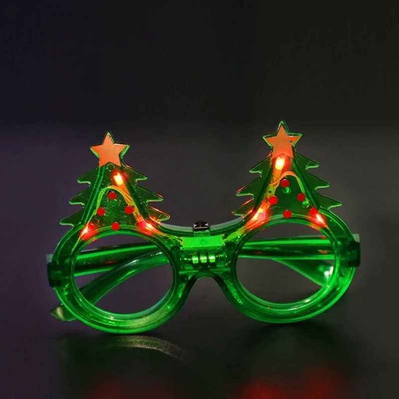 Sunglasses Christmas Party Glasses Props Eyewear Christmas NewYear Party Celebration Sunglasses Decoration Adult Kid LED Eyeglasses H241213