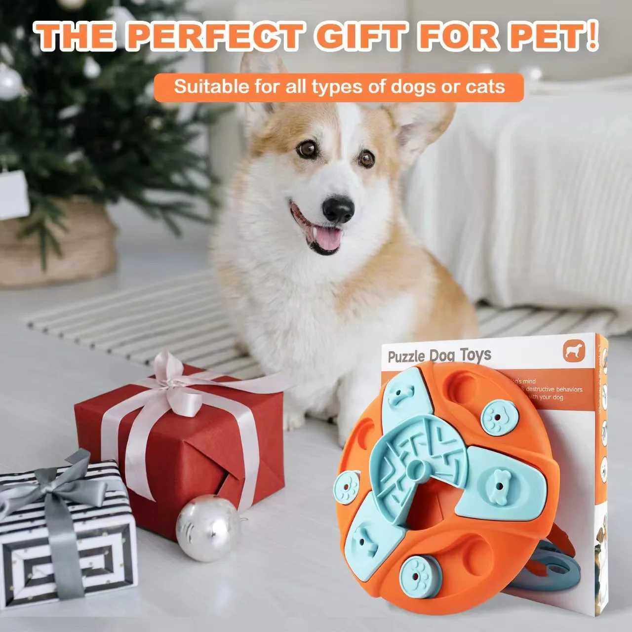 New arrival of pet supplies pet puzzle toys dog food puzzle feeders toys for IQ training psychological enrichment slow food dog bowls X241213