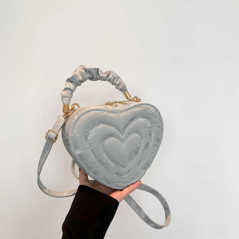 Love bag for women new hard shell heart shaped candy colored shoulder bag Fashion diagonal cross bag couple womens handbag
