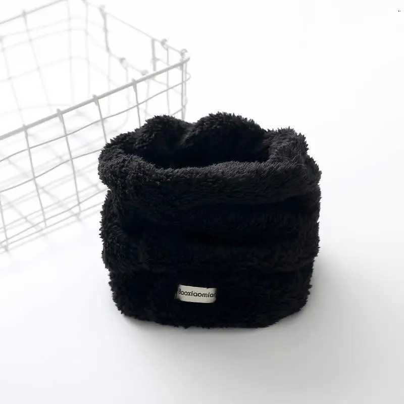 Scarves Wraps Velvet Girls Neck Scarf Toddler Winter Scarf Thick Warm Boys Baby Plush Collar Children Ring Scarf Baby Winter Baby Accessories H241213