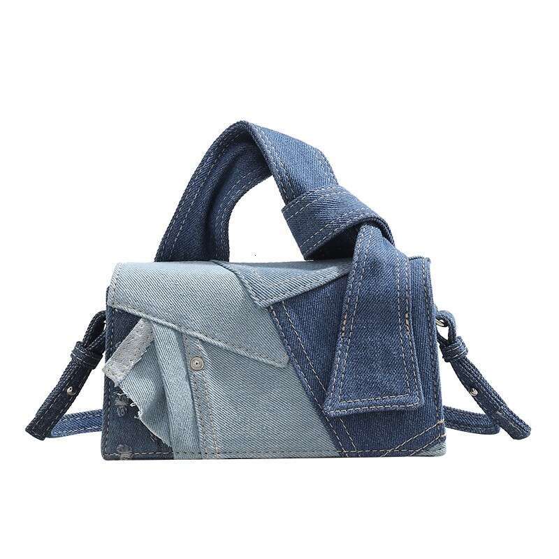 UR Simple Denim Small Square for Women 2023 New Style Trendy High end Versatile Fashion Single shoulder Women's Bag